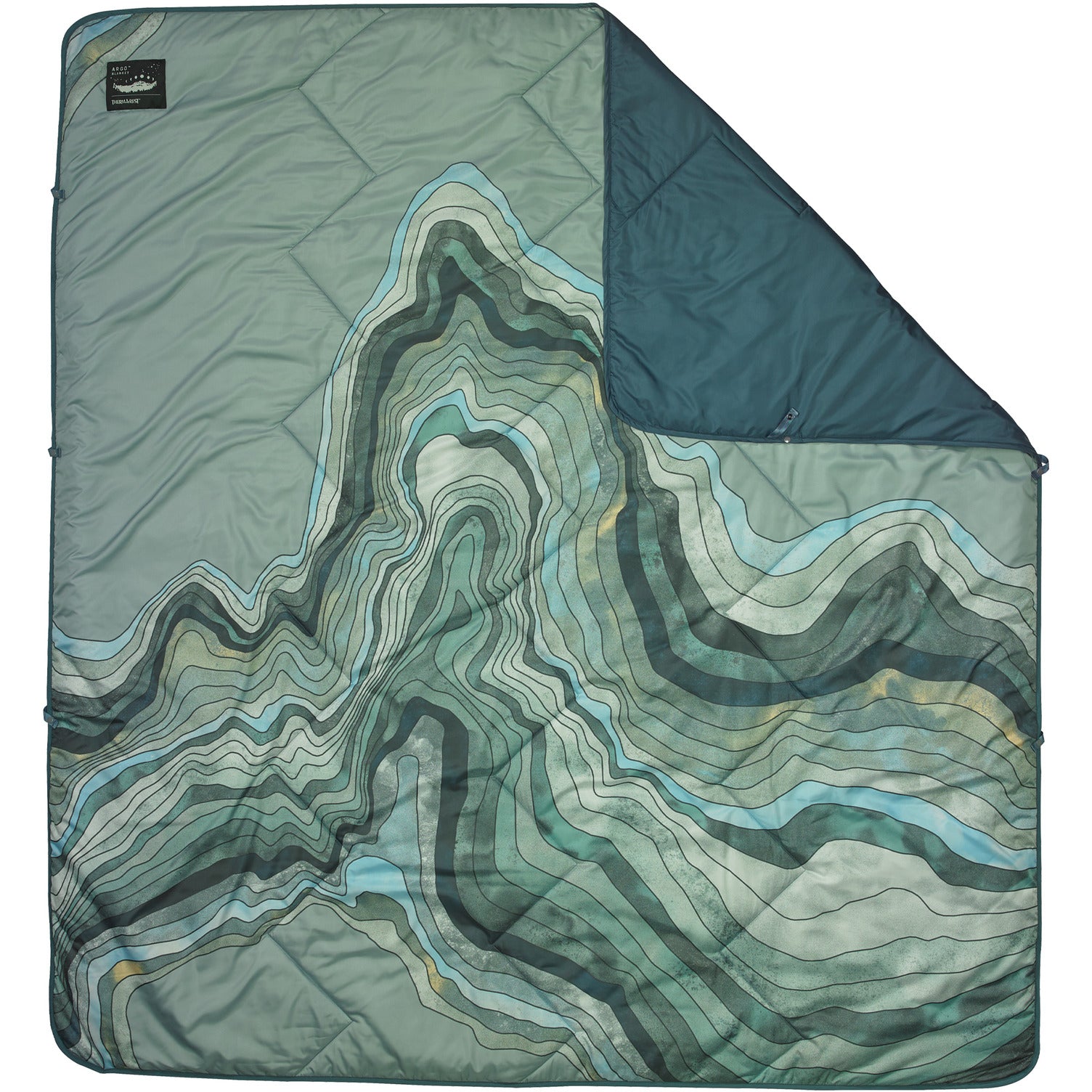 Therm-a-Rest Argo Blanket Sage Topo Wave