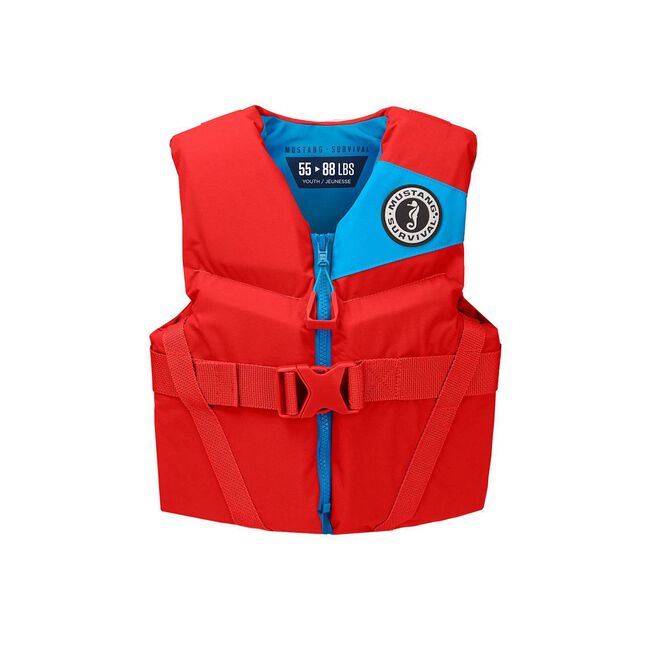 Mustang Survival Rev Youth Foam PFD Vest Red