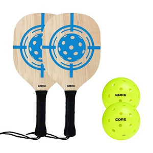 Core Wood Pickleball Paddle And Ball Set