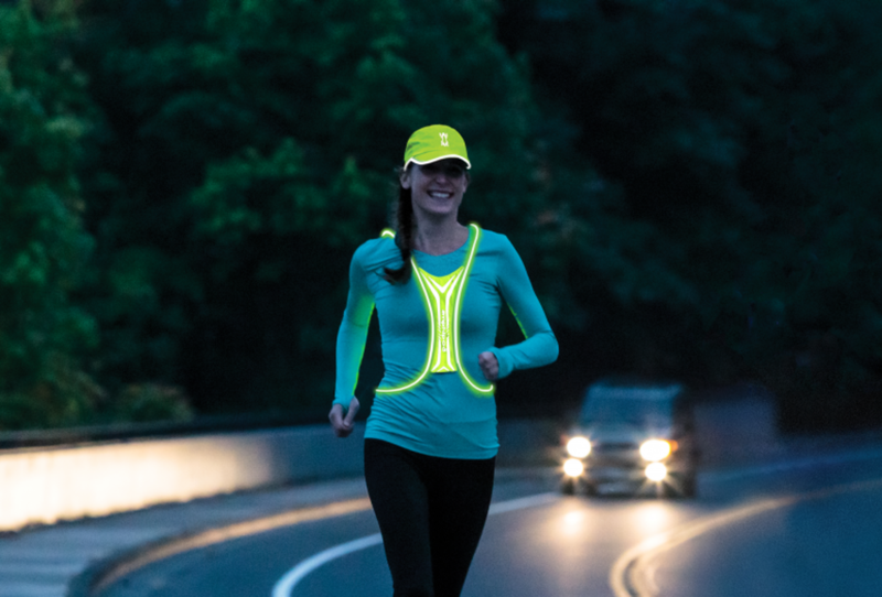 Amphipod Xinglet Optic Beam Rechargeable Flashing Reflective Vest - Hi-Viz